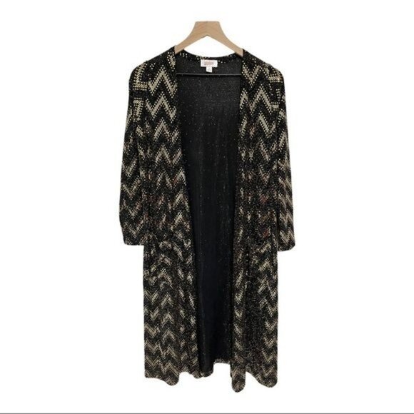 Lularoe Evening Party Sequin Open Long Cardigan Size S - Picture 2 of 10